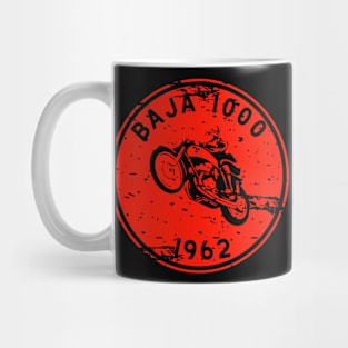 Vintage Motorcycle Baja 1000 1963 Mug